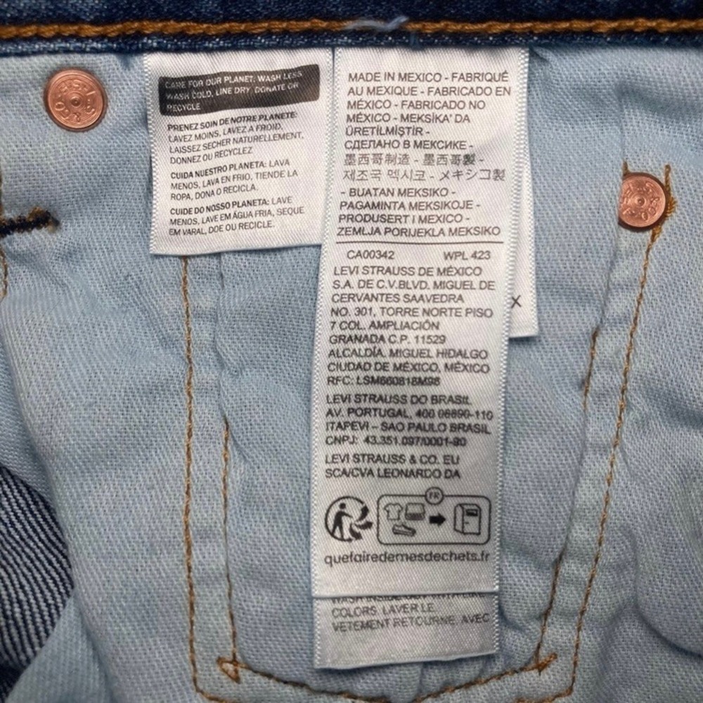 Levi's 501 Jeans Mens Small 29x32 Original Fit Blue Straight Leg Denim NWT - Picture 9 of 10